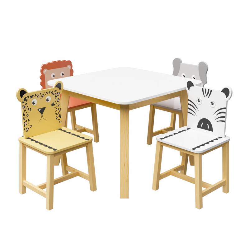 Animal Fun Kids' Table & Chair Set