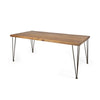 Zion Rustic Wood & Metal Dining Table