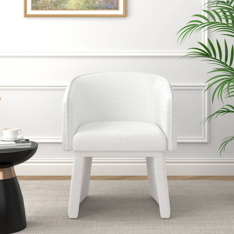 Chic White Lounge Chair