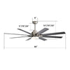 Ultimate Smart Ceiling Fan with Light and Remote
