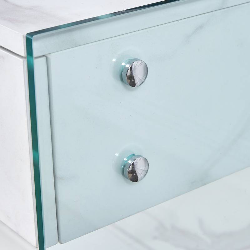 Eco-Friendly Minimalist Dresser & Desk with Double Drawers