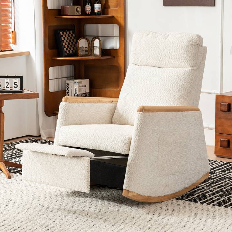 Cozy Rocking Chair with Footrest