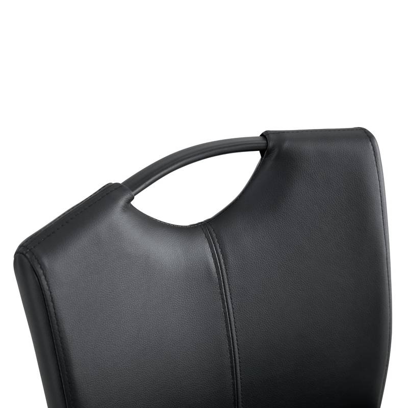 Sleek Black Barstool Duo