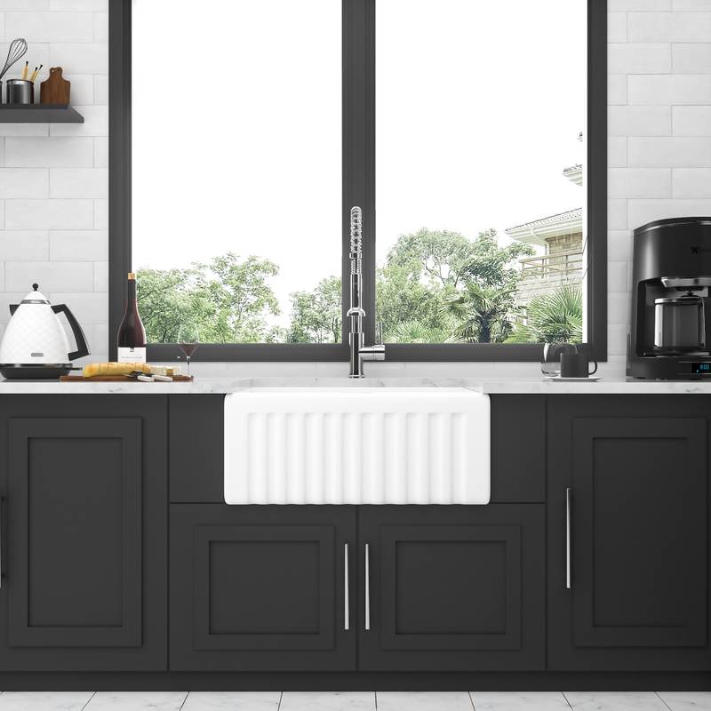 Charming White Farmhouse Sink