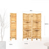 Chic Wood Room Divider with Shelves