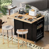 Versatile Kitchen Island with Power Outlet & Wheels