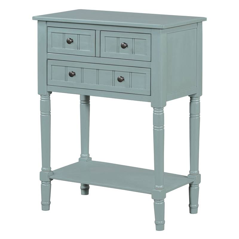 Charming Slim Console Table with Drawers