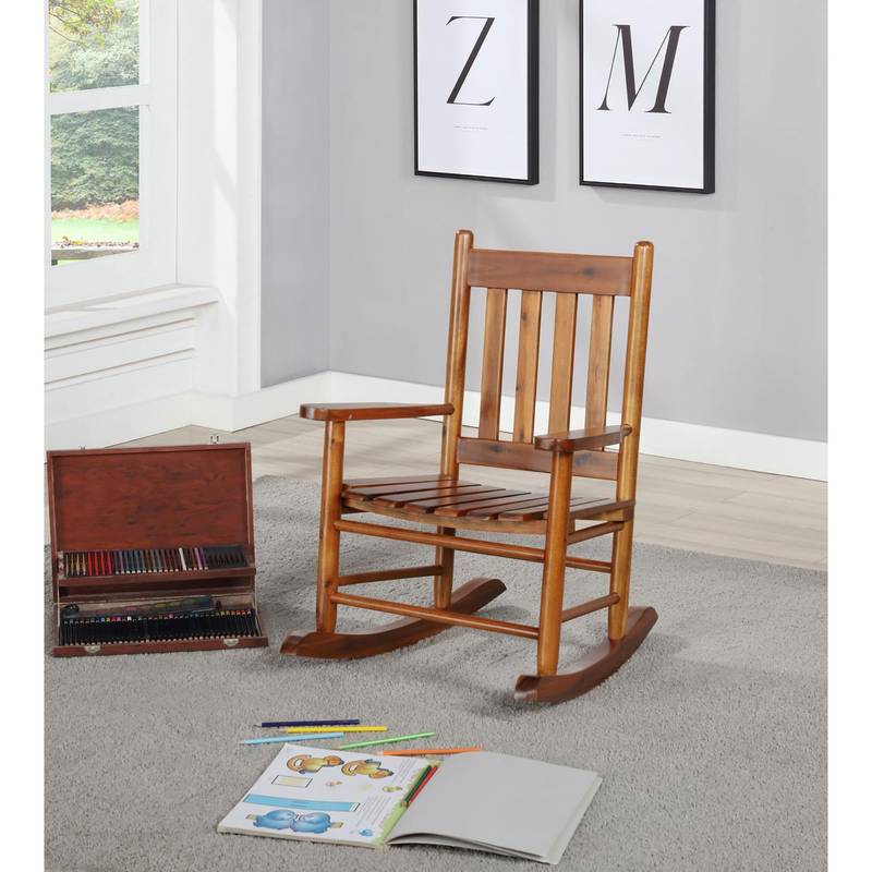 Golden Brown Kids' Rocking Chair