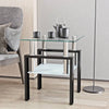 Chic Tempered Glass Coffee Table