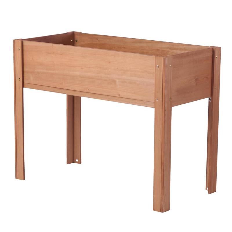 Elevated Wooden Garden Planter Box