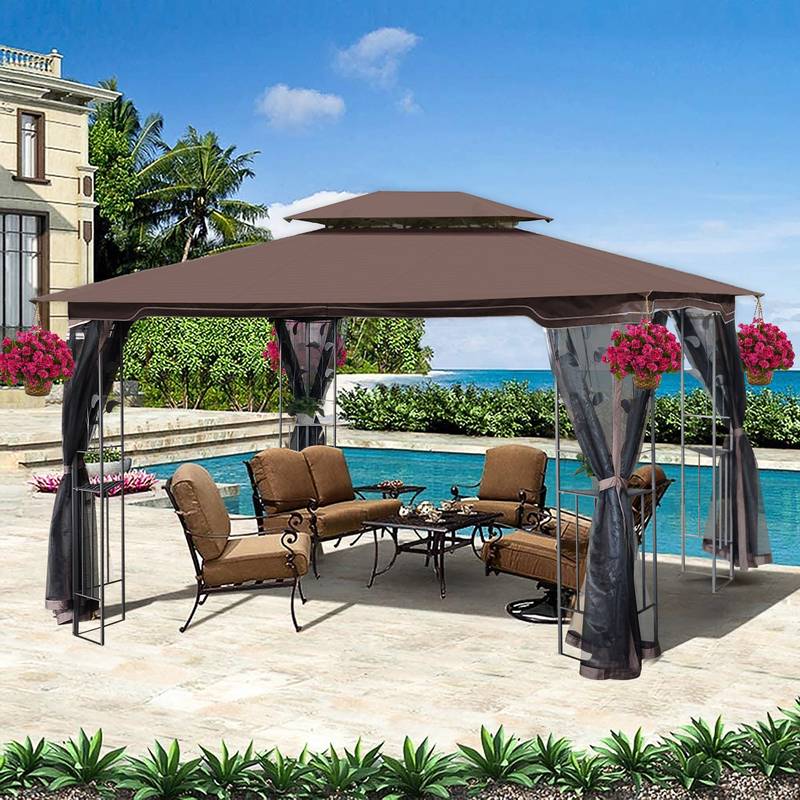 Cozy Patio Oasis Canopy Tent with Mosquito Netting