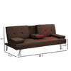 Cozy Convertible Sofa Bed with Modern Armrests