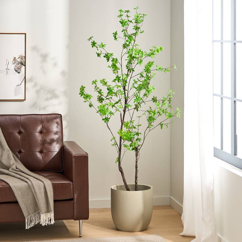 Stunning Faux Disc Leaf Tree