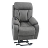 CozyLift Recliner Sofa - Comfort for Seniors in Dark Gray