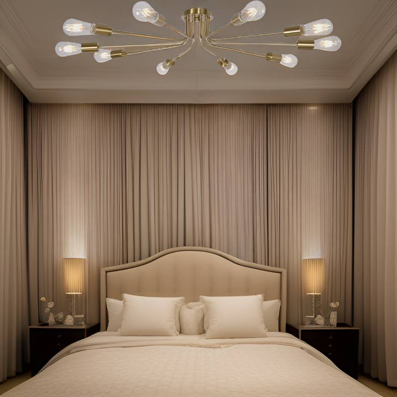 Radiant Gold Sputnik Chandelier