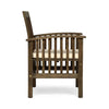 Cozy Acacia Dining Chairs with Cushions - Set of Two