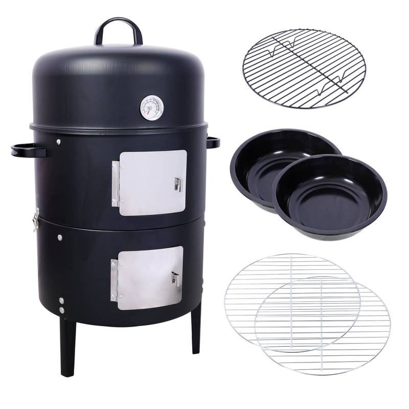 Ultimate Charcoal Smoker Grill - Heavy Duty Outdoor BBQ