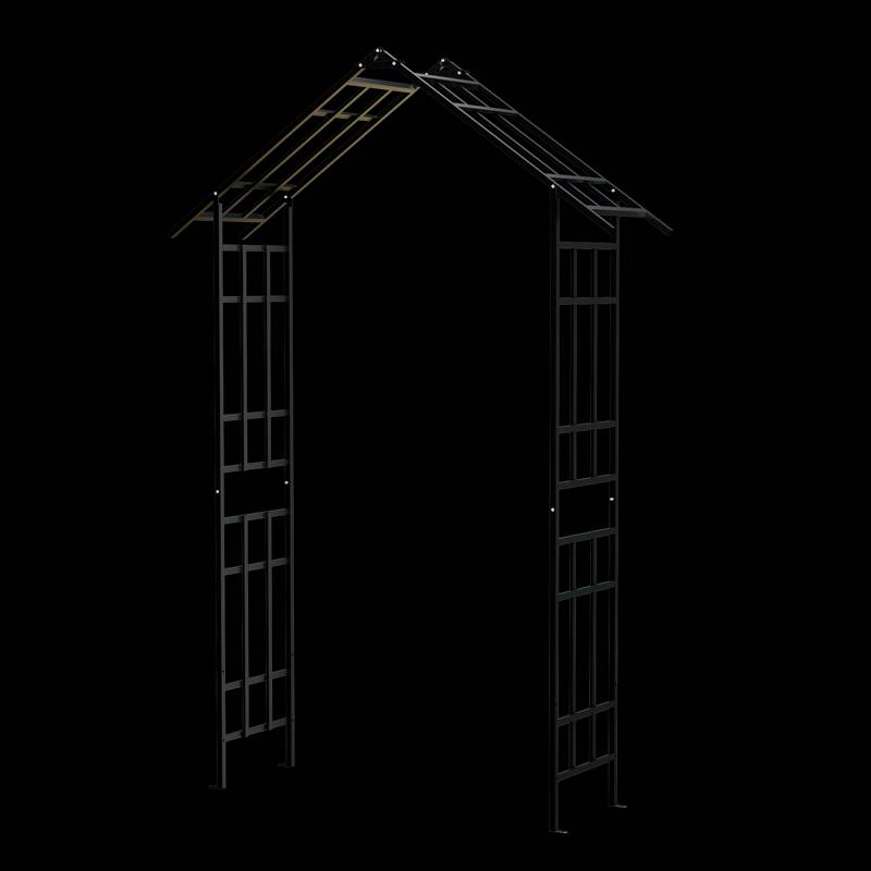 Versatile Black Garden Arch for Climbing Plants