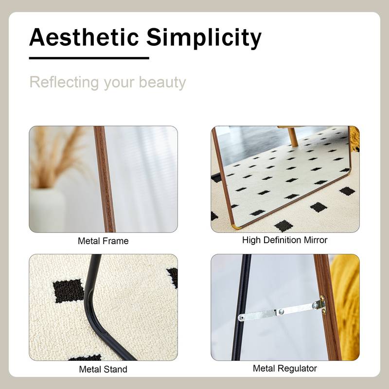 Stylish Full-Length Floor Mirror – Perfect for Any Space!