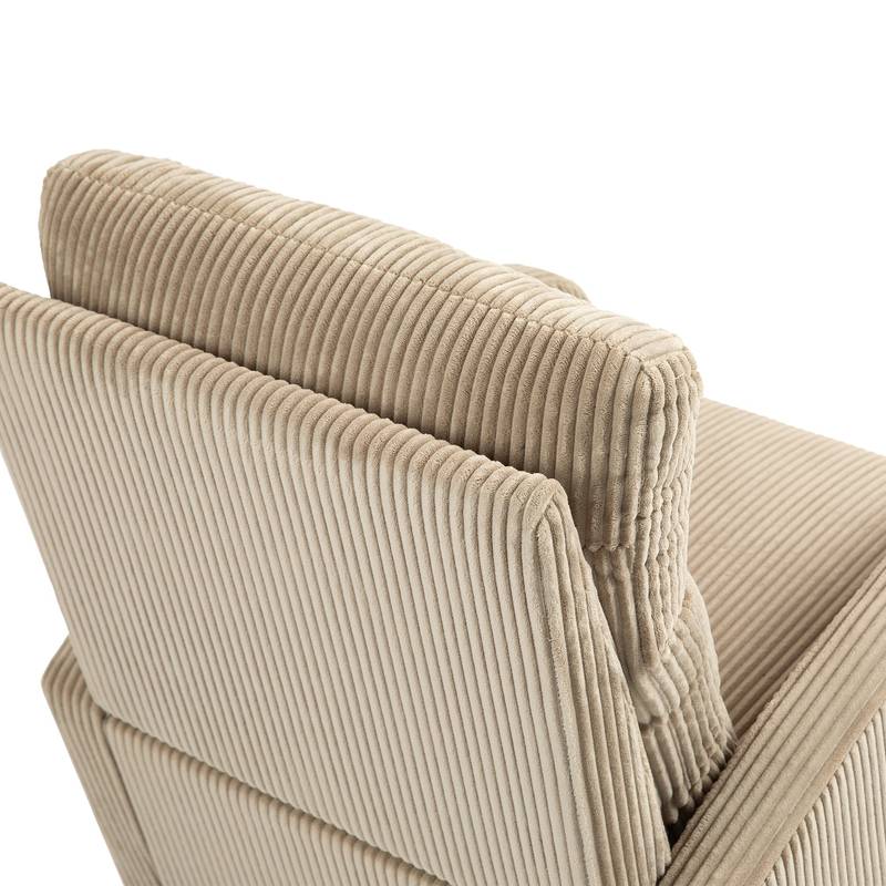 Cozy Glider Rocking Chair in Soft Flannel