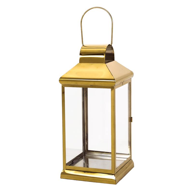 Shimmering Stainless Steel Lantern
