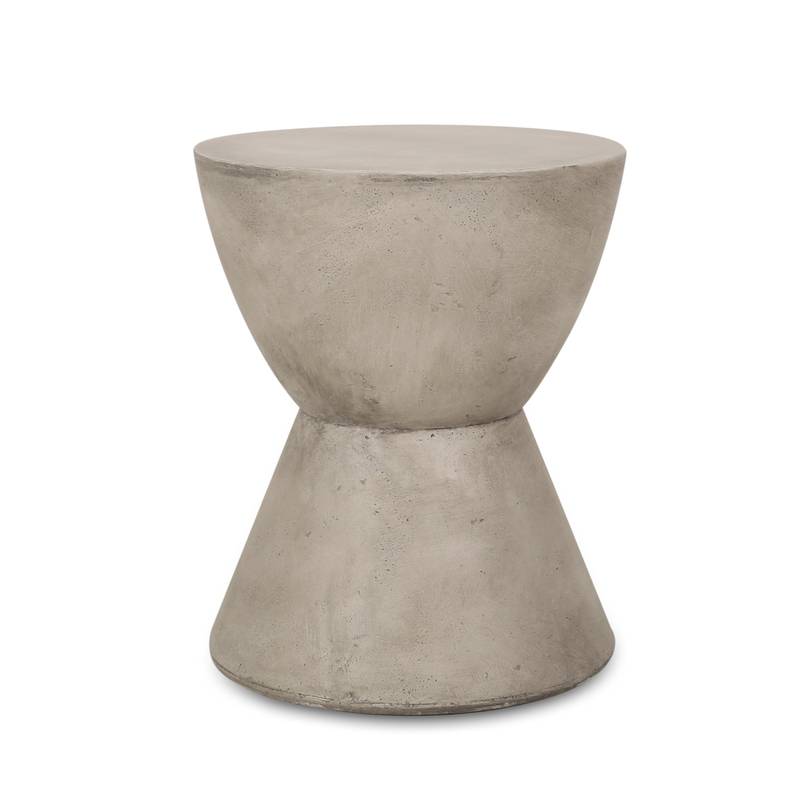 Chic Grey Outdoor Side Table