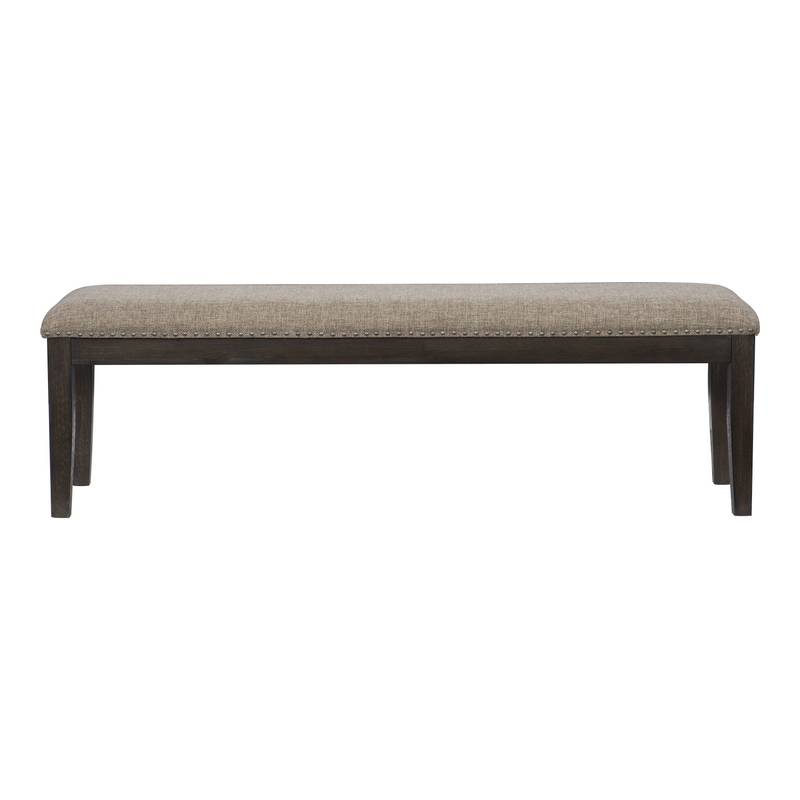 Rustic Charm Upholstered Dining Bench
