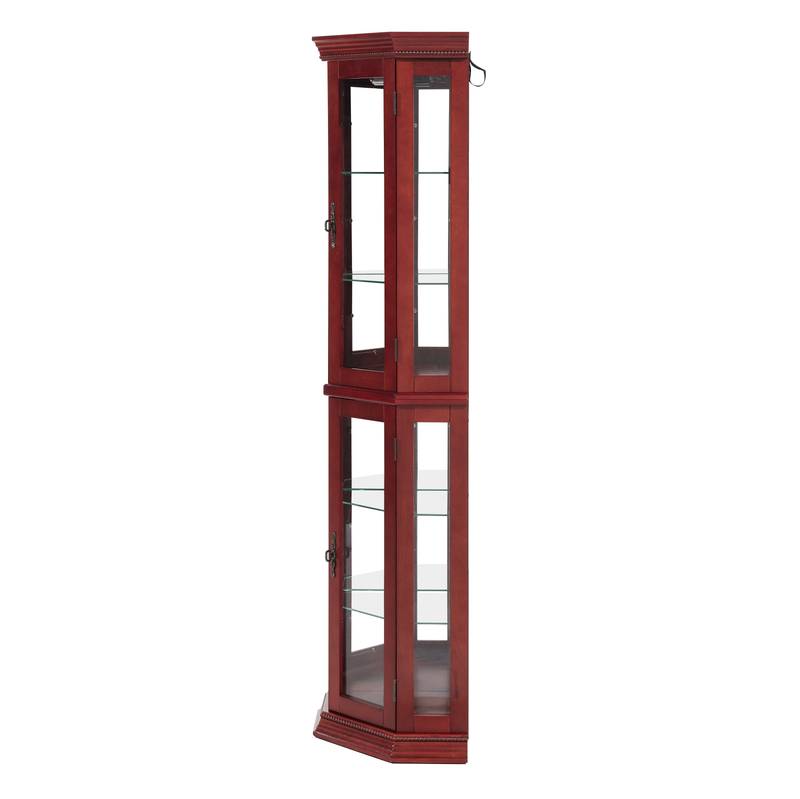 Luminous Corner Curio Cabinet