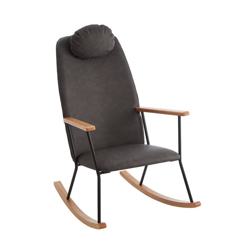Cozy Rocking Chair with Adjustable Headrest