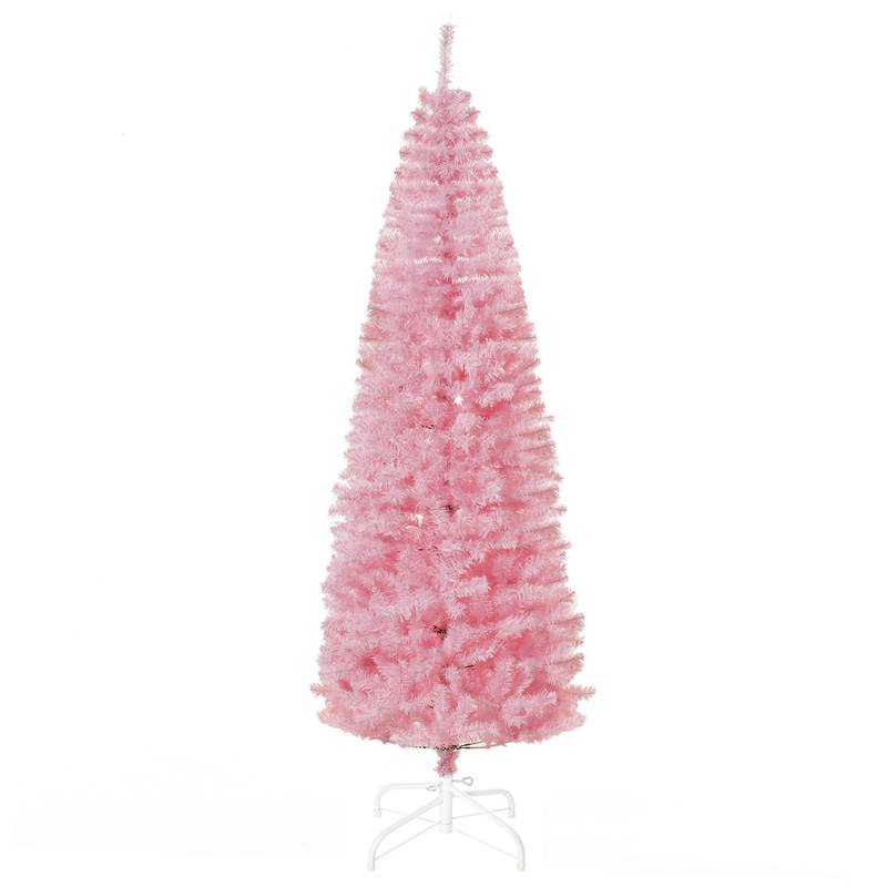 Pink Slim Douglas Fir Christmas Tree