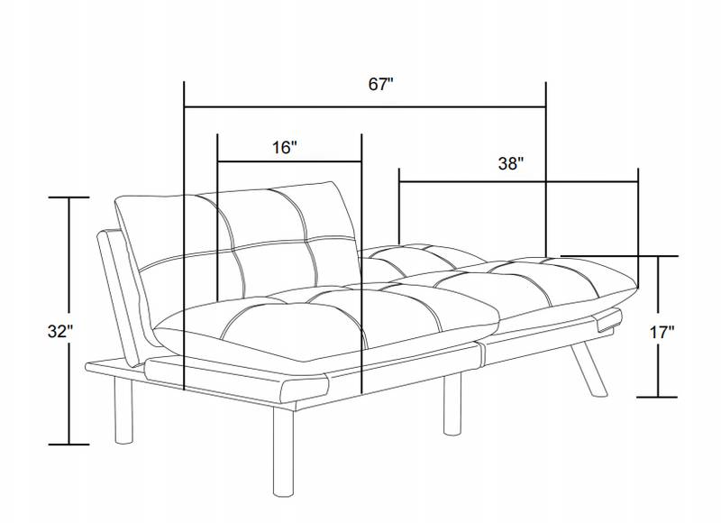 Cozy Brown Convertible Sofa Bed