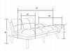 Cozy Brown Convertible Sofa Bed