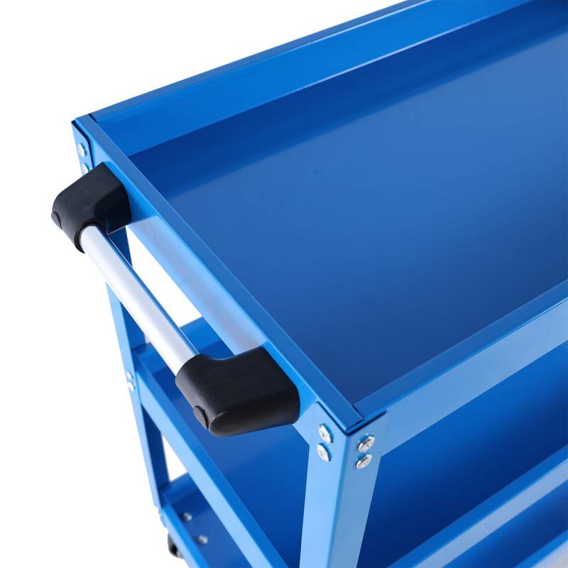 Blue Rolling Tool Cart - Heavy-Duty & Lockable!