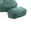 ChillNest Bean Bag Chair with Ottoman - Relax in Style! (Mint Green)