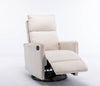 Cozy Beige Swivel Rocker Glider Chair