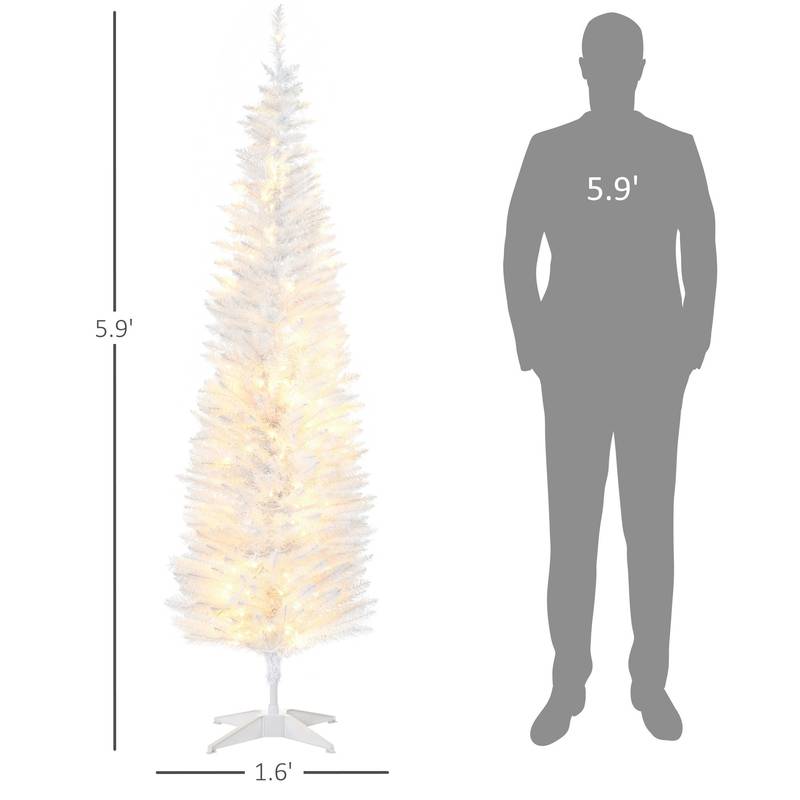 Glow Slim Noble Fir Christmas Tree