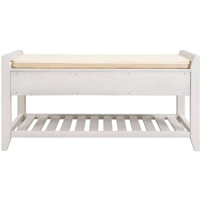 Stylish Storage Bench with Cushion