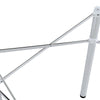 Compact Silver Folding Table Frame