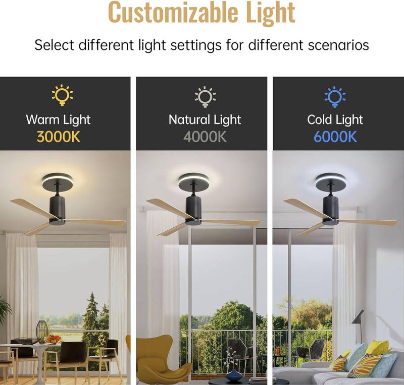 WhisperCool LED Ceiling Fan with Remote