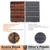 Acacia Interlocking Deck Tiles - Stylish Outdoor Flooring