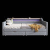 Smart Linen Daybed with Storage & LED Light