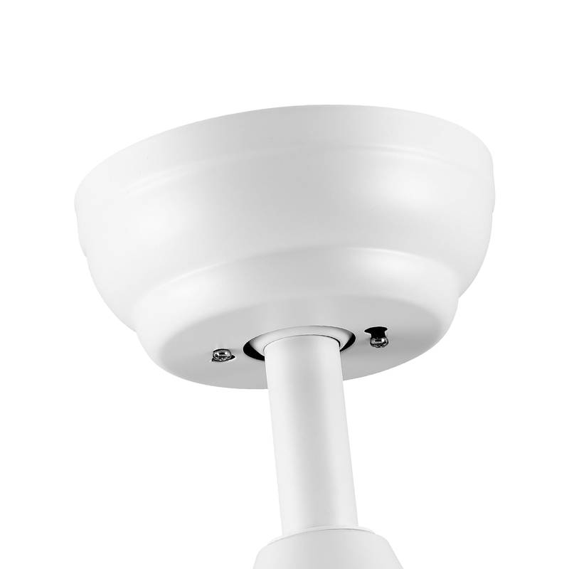 Sleek LED Ceiling Fan with White Blades