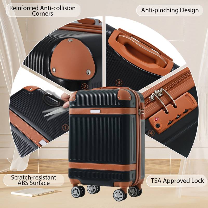 Travel Buddy Hardshell Luggage Set - Stylish & Secure Spinner Suitcases