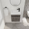 Elegant Wall-Mounted Vanity with Soft-Close Cabinet and Sleek Sink