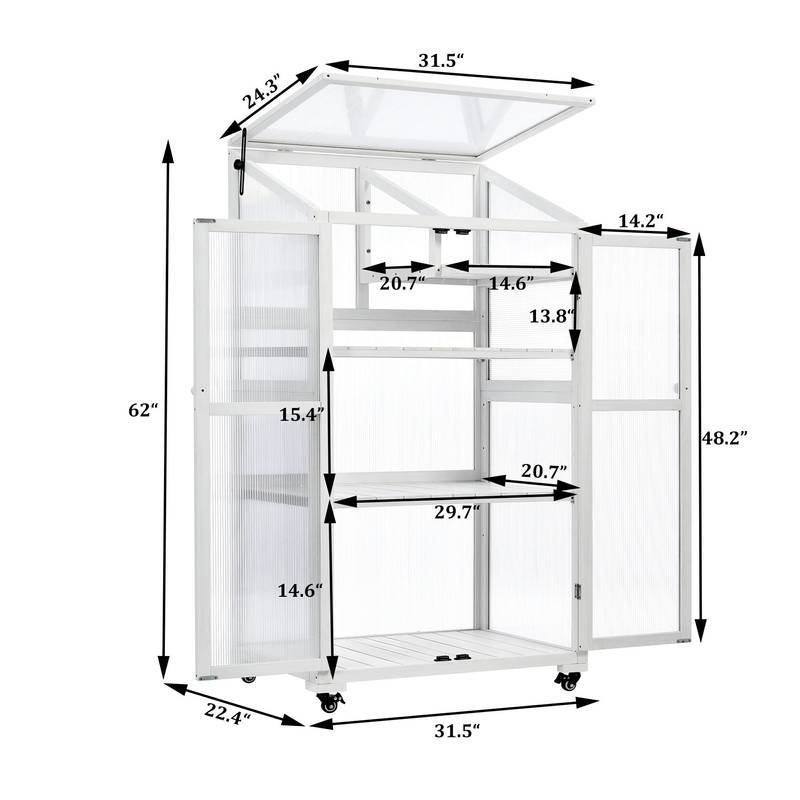 Garden Haven Portable Greenhouse with Wheels