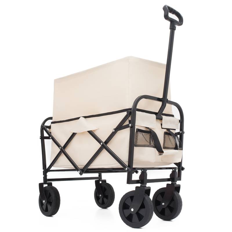 Versatile Collapsible Beach Wagon with Liner Bags