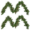 Cozy Cashmere Garland with Pine Cones & Warm LED Lights