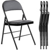 Versatile Leather Folding Chairs - Set of Four