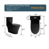 Sleek Black Eco-Friendly Toilet