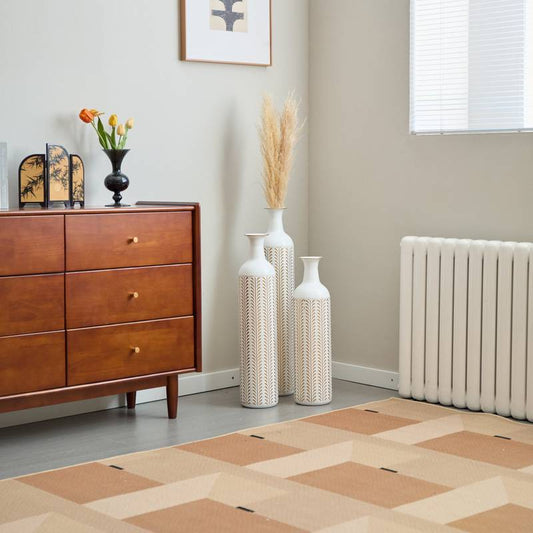 Chic White Metal Vase Set for Stunning Home Decor